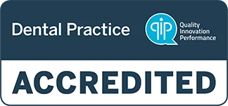 QIP Accredited dental practice badge