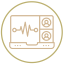 Modern dental technology icon