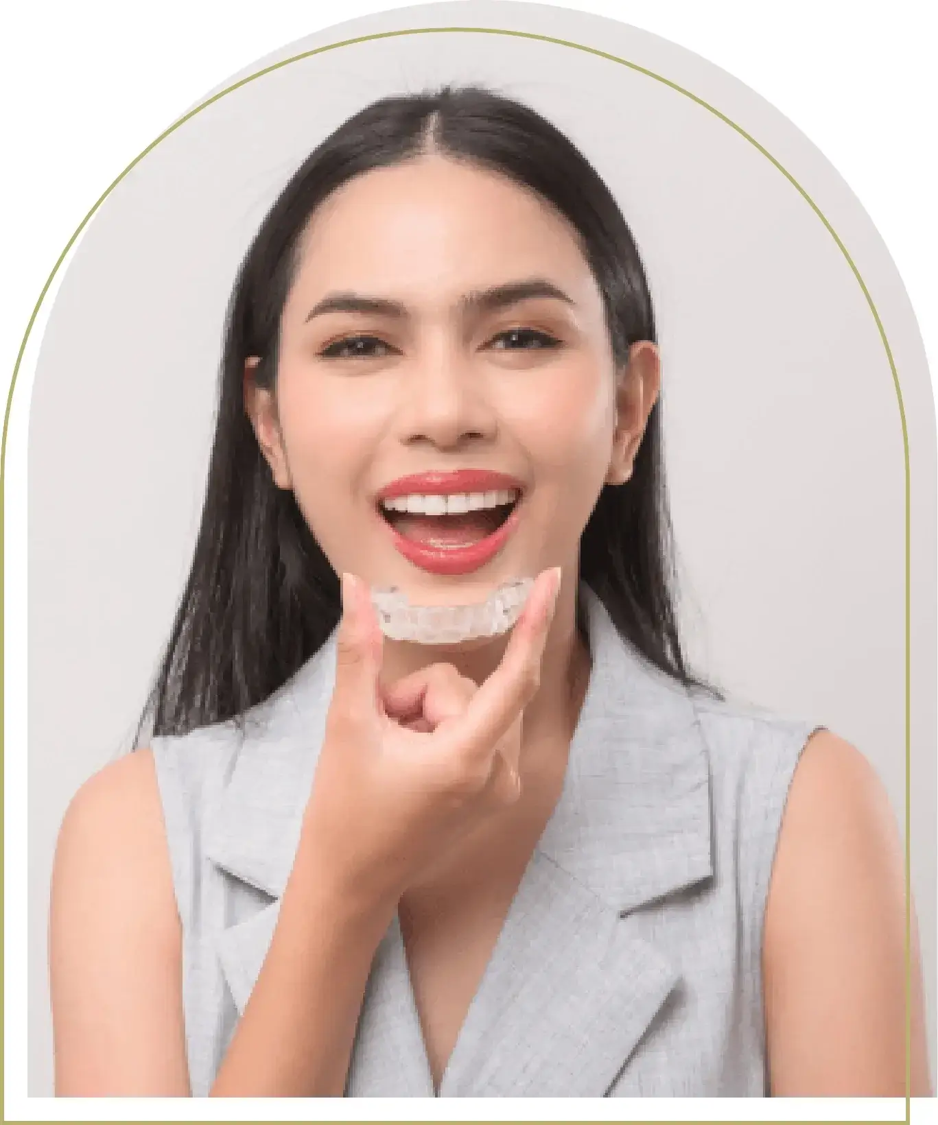Clear Invisalign aligners for teeth straightening at ADC Dubbo